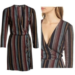 Rails Lola Wrap Striped Dress